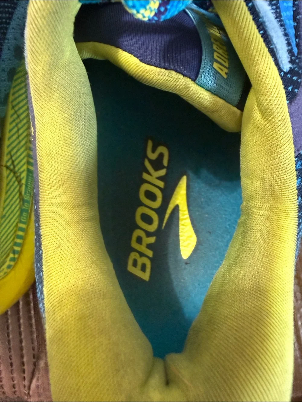 Brooks  Blue and Yellow RunDisney Inspired Sneakers